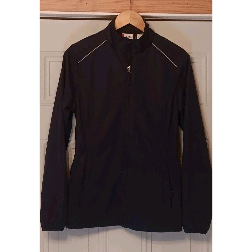 Clique Womens Size Medium Fleece Lined Jacket Full Zip Dark Blue